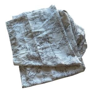 Aprima Grey/Cream Floral Shower Curtain